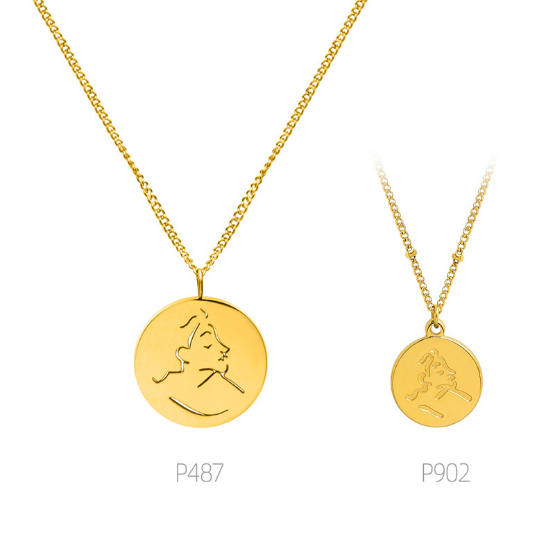 Stainless Steel Women Small Design Sense Necklace - Image 2