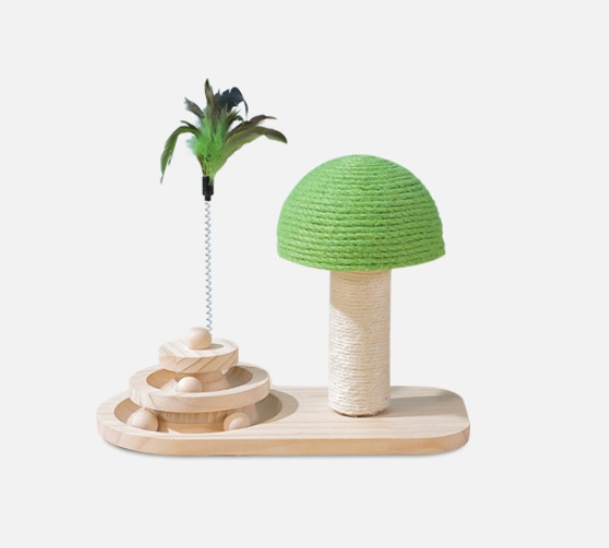 Pet Cat Tree Toys Cat Scratch Post Pet Furniture Scratching Post Cats Claw Scratcher Double Sisal Balls Cat Accessories - Image 2