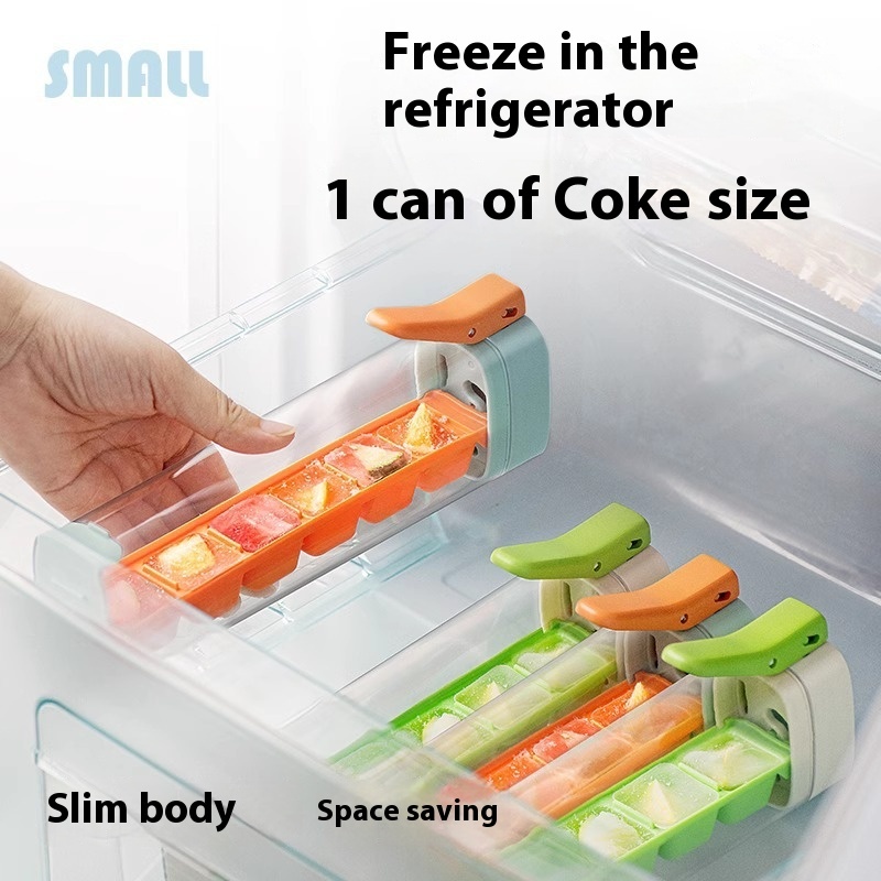 Ice Cube Mold Household Ice Maker Food Grade Press Ice Tray Ice Cube Maker Ice Tray Mold With Storage Box Kitchen Gadget - Image 9