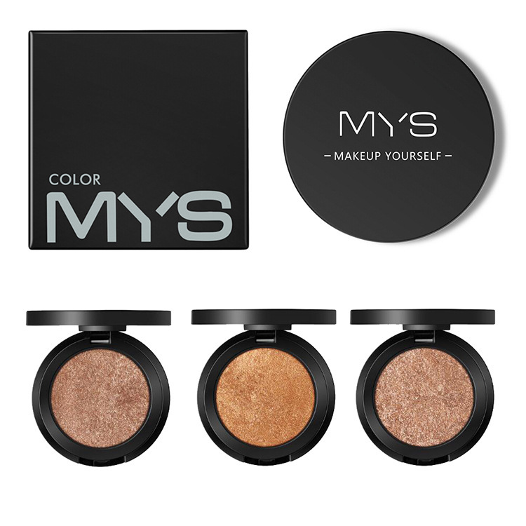 MYS Brand Face Makeup Powder 6 color Waterproof Minerals Shimmer Brightener Contour Glow Kit Bronzer Highlighter Makeup Palettes - Image 7