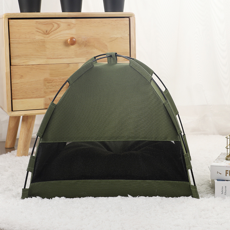 Cat Tent Cooling Mat Dog House Pet Sofa Camping Dog Bed With Cushion For Dog Kennel Indoor Cat Nest Cat Bed Pets Products - Image 8