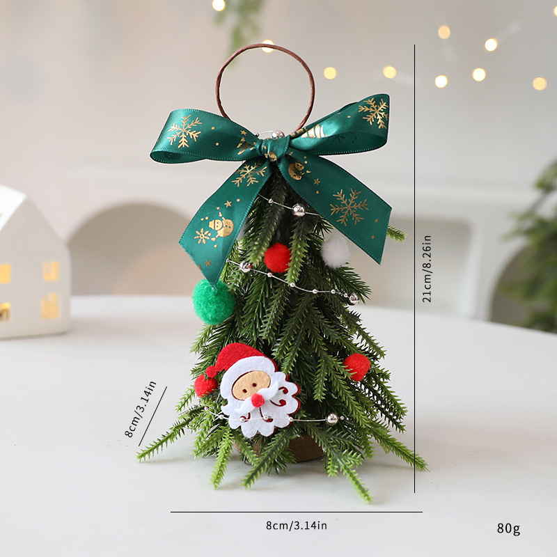 Mini Christmas Tree Ornaments Diy Christmas Decorations Home Bedroom Party Decorations Desktop Children New Year Christmas Gift - Image 5