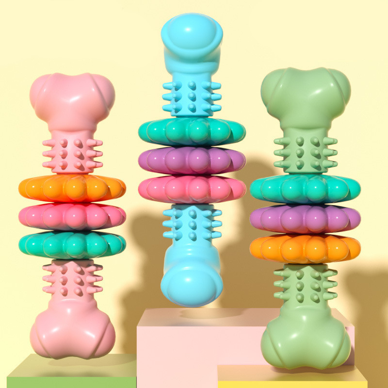 Dog Chew Toy Dog Bone Type Dogs Teeth Cleaning Toys Indestructible TPR Bone Chewing Bite Resistant Teething Toys Pet Products - Image 10
