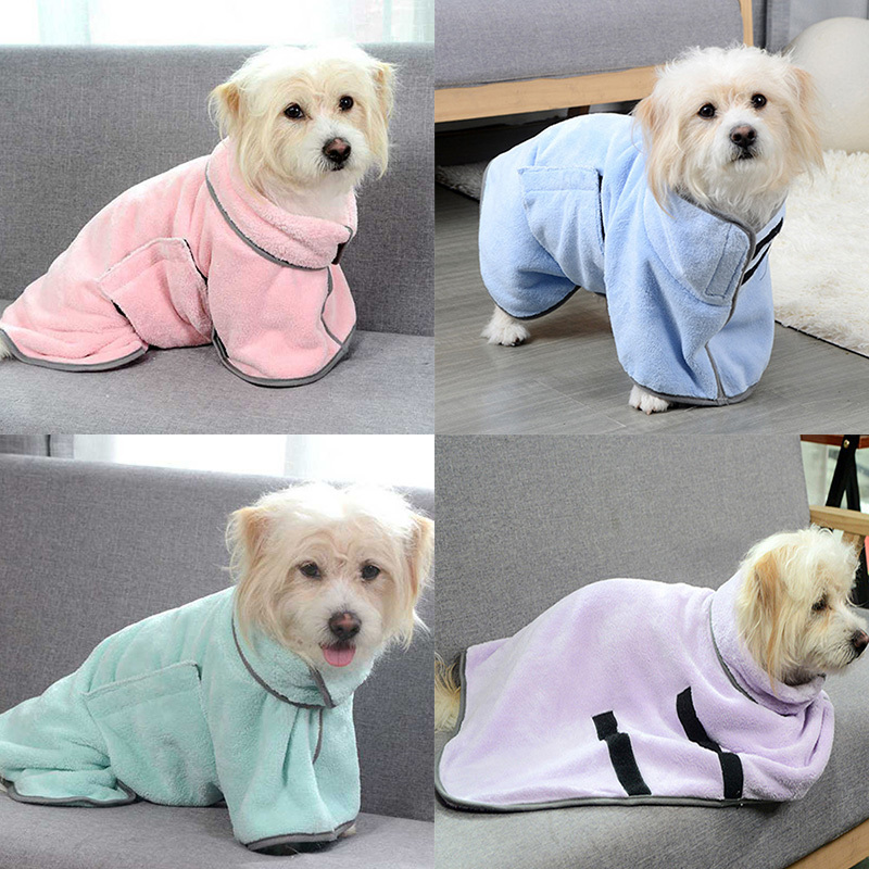 Quick-drying Pet Absorbent Towel Dog Bathrobe Pet Dog Bath Towel For Dogs Cats Microfiber Absorbent Pet Drying Towel Pet Supplies Pet Products - Image 5