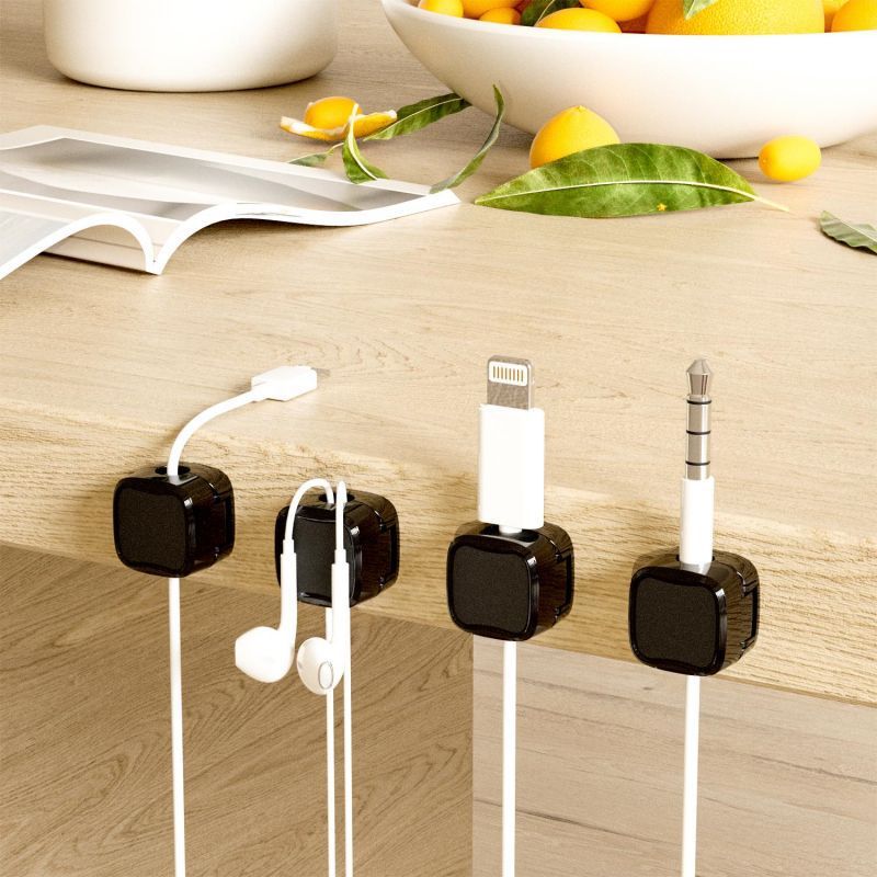 Magnetic Cable Clip Under Desk Cable Management Adjustable Cord Holder Wire Organizer And Cable Management Wire Keeper - Image 2