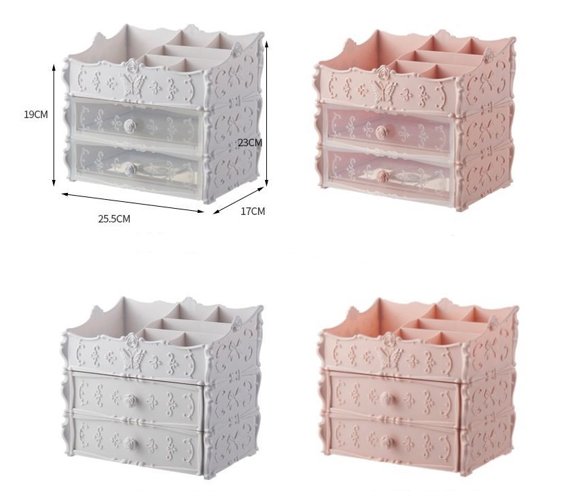 Transparent Makeup Organizer Cosmetic Storage Box Drawer Desktop Organizer Jewelry Beauty Storage Bins Lipstick Christmas Gifts - Image 5
