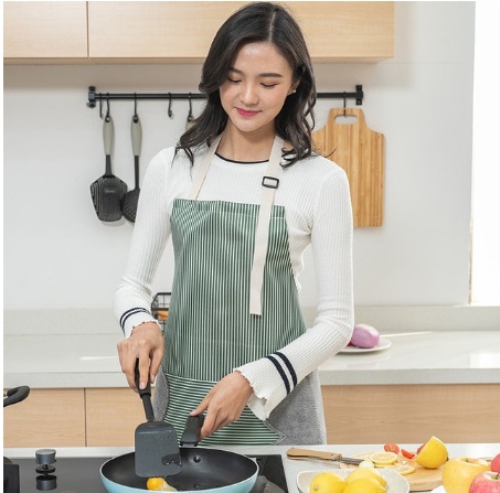 Women Aprons Waterproof Adjustable Neck Strap Absorbent Cooking Gardening BBQ Baking Sleeveless Kitchen Apron with Pocket - Image 5