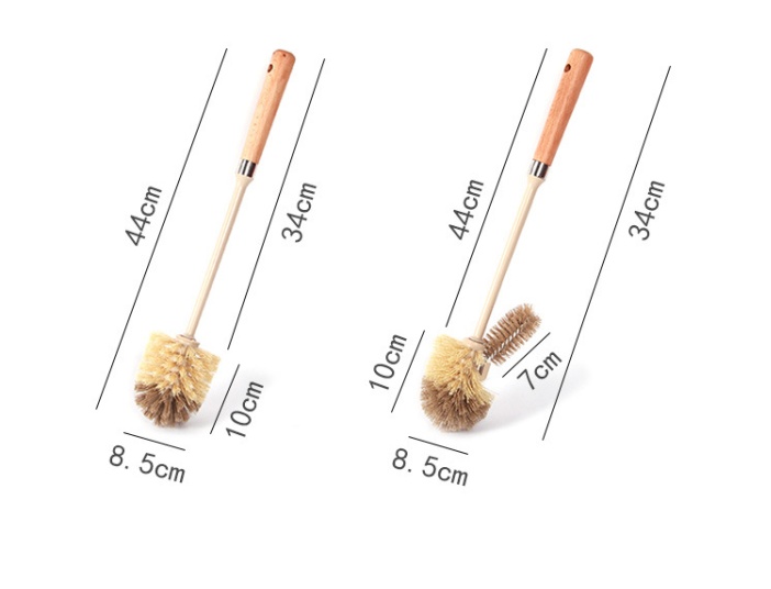 Wooden Household Handle Toilet Brush Cleaning Tools Bathroom Cleaning Brush Kitchen Floor Cleaner Brushes - Image 4