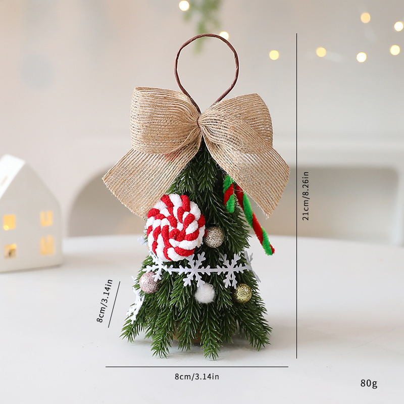 Mini Christmas Tree Ornaments Diy Christmas Decorations Home Bedroom Party Decorations Desktop Children New Year Christmas Gift - Image 6