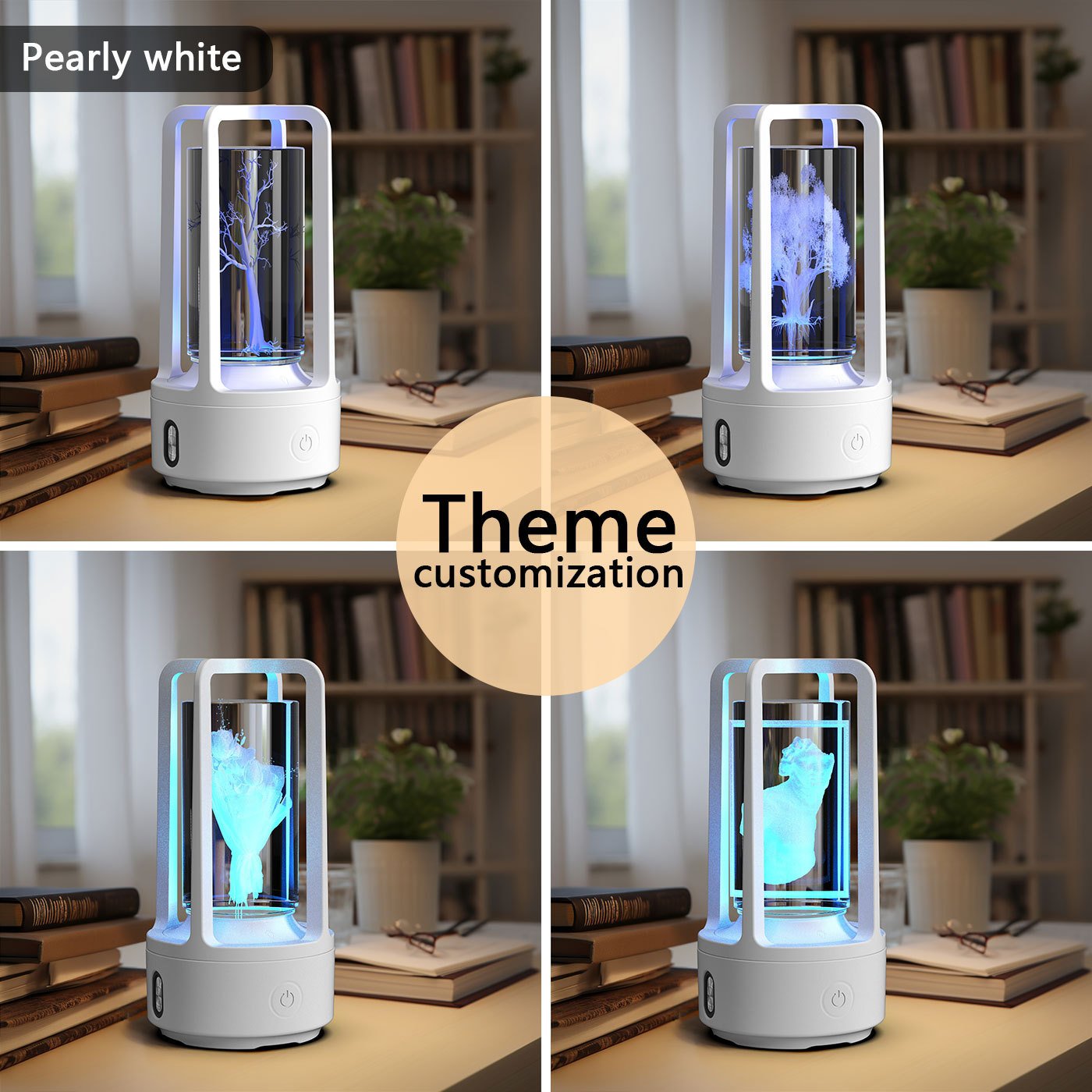 Creative 2 In 1 Audio Acrylic Crystal Lamp And Bluetooth Speaker Valentine's Day Gift Touch Night Lamp - Image 9