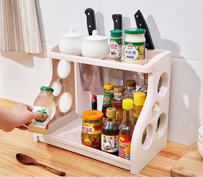 Kitchen Storage Shelving Kitchen Supplies Storage Artifact Multilayer - Image 8