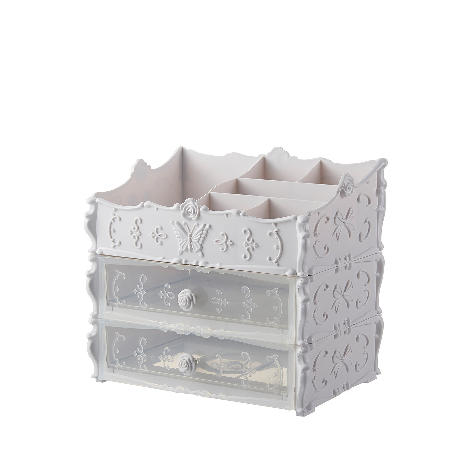 Transparent Makeup Organizer Cosmetic Storage Box Drawer Desktop Organizer Jewelry Beauty Storage Bins Lipstick Christmas Gifts - Image 6