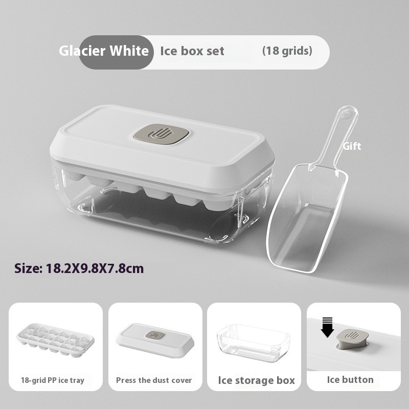 32 Grid Silicone Ice Cube Tray Mould With Lid Shovel Storage Box Remove With One Click Ice Maker DIY Whiskey Cocktail Tools Summer Kitchen Gadgets - Image 9