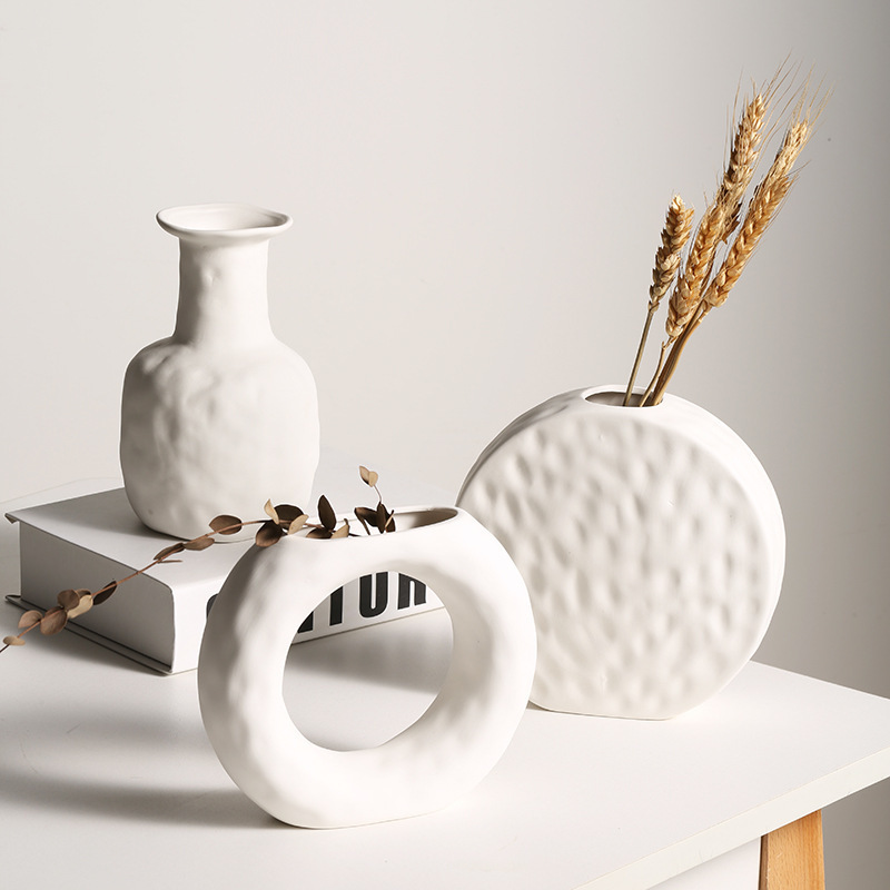 Scandinavian Style Simple Primitive Ceramics Vases Ornaments - Image 2