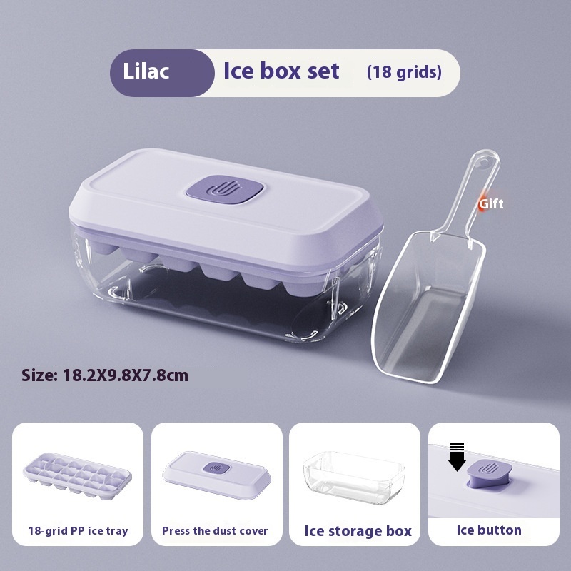 32 Grid Silicone Ice Cube Tray Mould With Lid Shovel Storage Box Remove With One Click Ice Maker DIY Whiskey Cocktail Tools Summer Kitchen Gadgets - Image 6