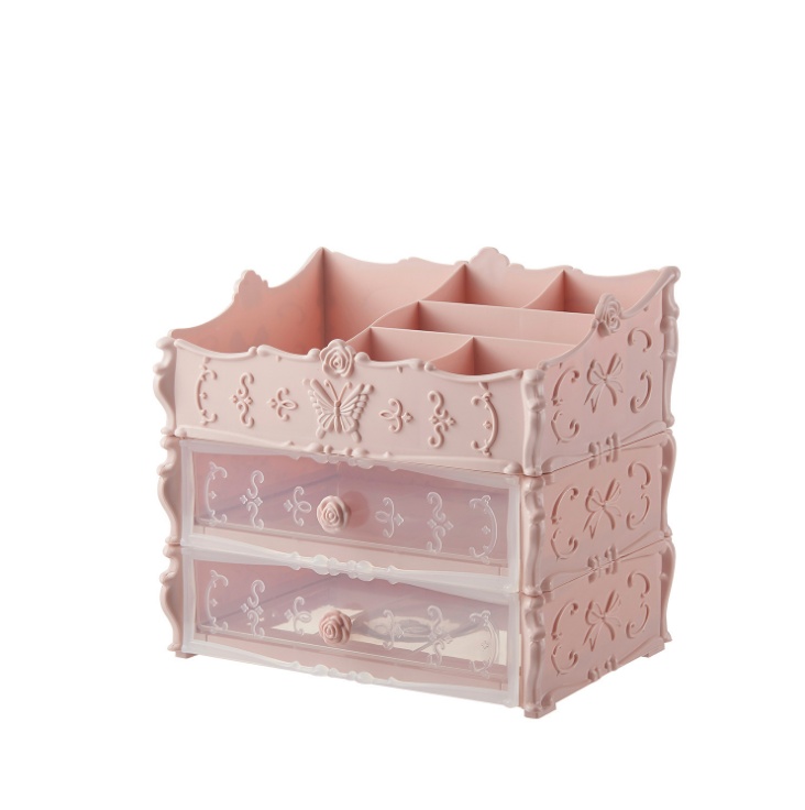 Transparent Makeup Organizer Cosmetic Storage Box Drawer Desktop Organizer Jewelry Beauty Storage Bins Lipstick Christmas Gifts - Image 3