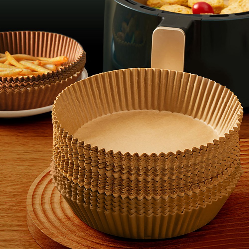 Air Fryer Paper Food Disposable Paper Liner Airfryer Kitchen Cookers Oil-proof Barbecue Plate Steamer Fryer Baking Accessories - Image 7