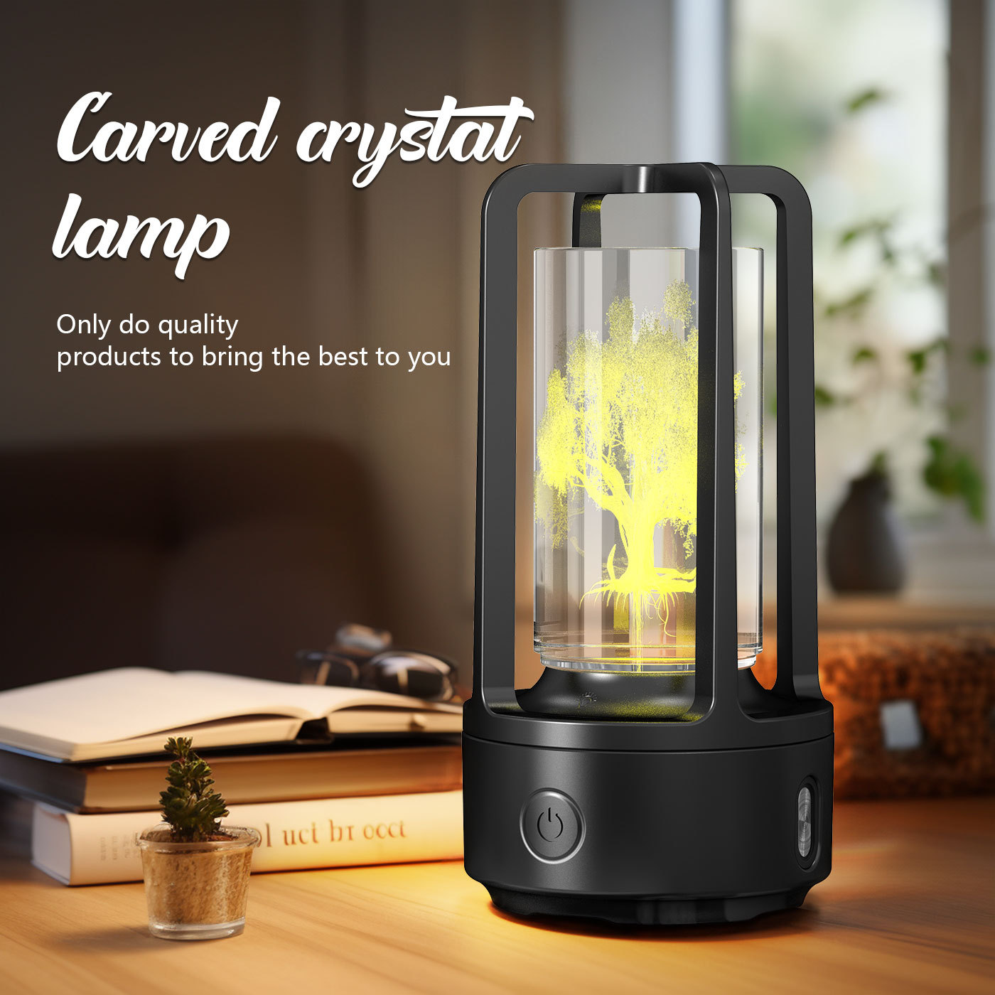 Creative 2 In 1 Audio Acrylic Crystal Lamp And Bluetooth Speaker Valentine's Day Gift Touch Night Lamp - Image 4