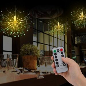 LED Fireworks Light String Lights Colorful New Year Garland Copper Wire String Fairy Light