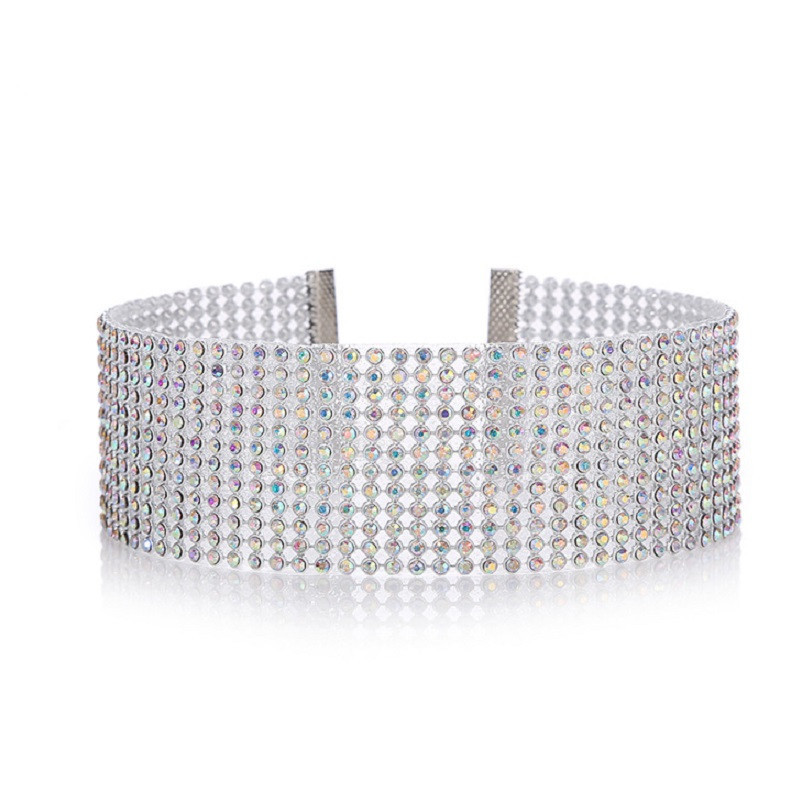 Fashion Women Full Crystal Rhinestone Choker Necklace Wedding Jewelry Chokers Necklaces For Women - Image 10