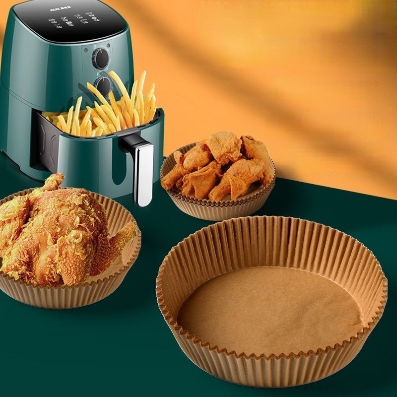 Air Fryer Paper Food Disposable Paper Liner Airfryer Kitchen Cookers Oil-proof Barbecue Plate Steamer Fryer Baking Accessories - Image 9
