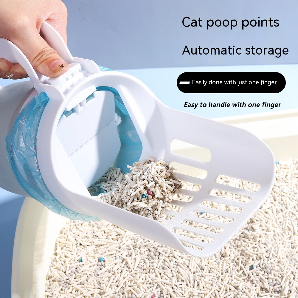 Upgrade Widen Cat Litter Shovel Scoop With Refill Bags Large Cat Litter Box Self Cleaning Cat Waste Bin System Pet Supplies Pet Products - Image 3