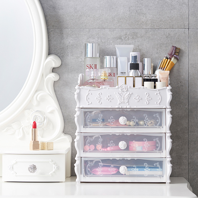 Transparent Makeup Organizer Cosmetic Storage Box Drawer Desktop Organizer Jewelry Beauty Storage Bins Lipstick Christmas Gifts - Image 8