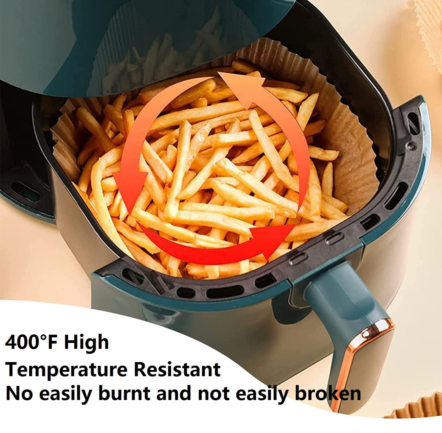 Air Fryer Paper Food Disposable Paper Liner Airfryer Kitchen Cookers Oil-proof Barbecue Plate Steamer Fryer Baking Accessories - Image 10