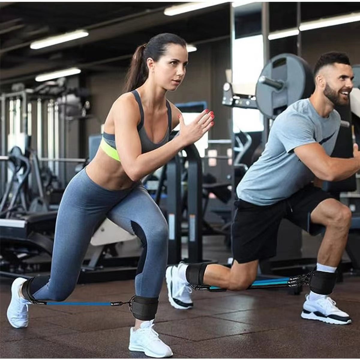 Ankle Strap Resistance Bands Hip Leg Strength Pull Rope Fitness Elastic Training Home Yoga Pilate Crossfit Workout Gym Equipment - Image 8
