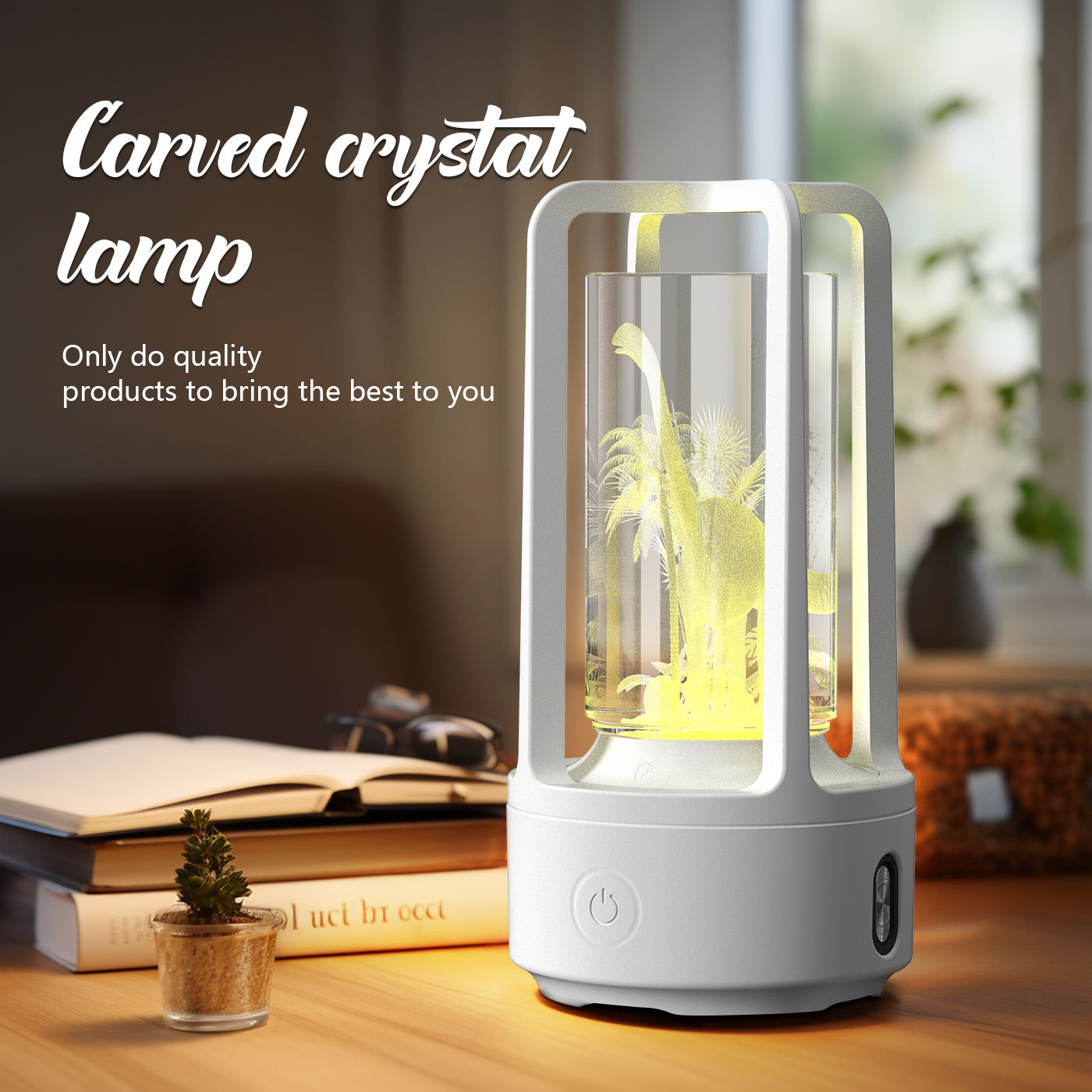 Creative 2 In 1 Audio Acrylic Crystal Lamp And Bluetooth Speaker Valentine's Day Gift Touch Night Lamp - Image 8