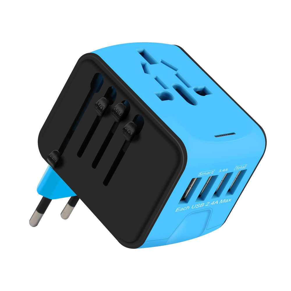 Travel Multifunctional 4 Charging Dock USB Converter - Image 9