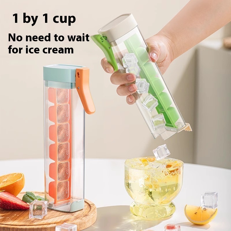 Ice Cube Mold Household Ice Maker Food Grade Press Ice Tray Ice Cube Maker Ice Tray Mold With Storage Box Kitchen Gadget - Image 8