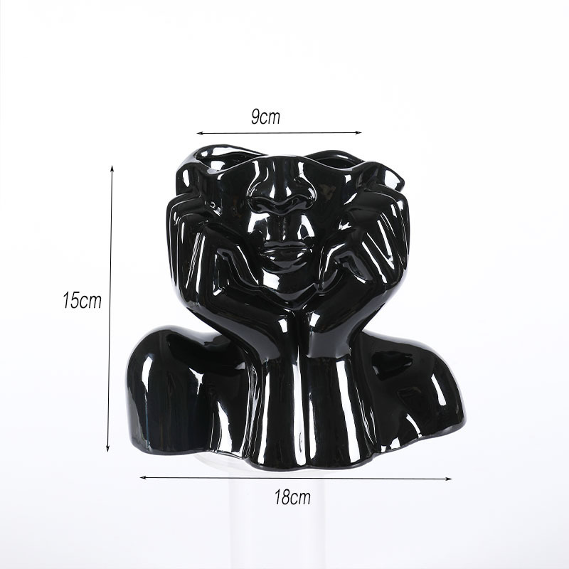Home Decor Ceramic Vases Flower Vase Sculpture Crafts - Image 2
