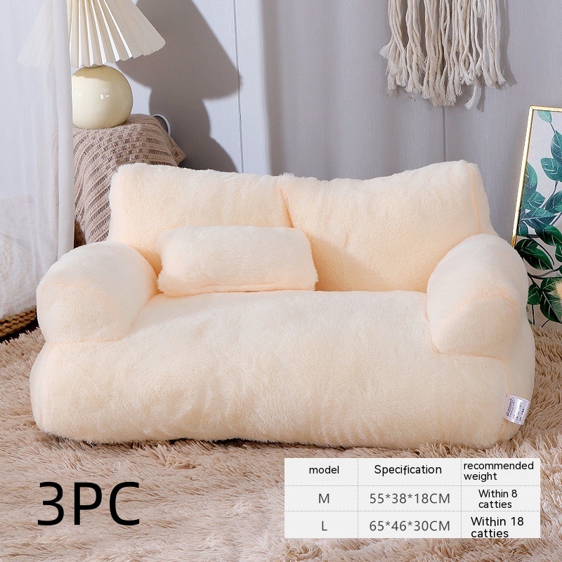 Luxury Cat Bed Sofa Winter Warm Cat Nest Pet Bed For Small Medium Dogs Cats Comfortable Plush Puppy Bed Pet Supplies - Image 9