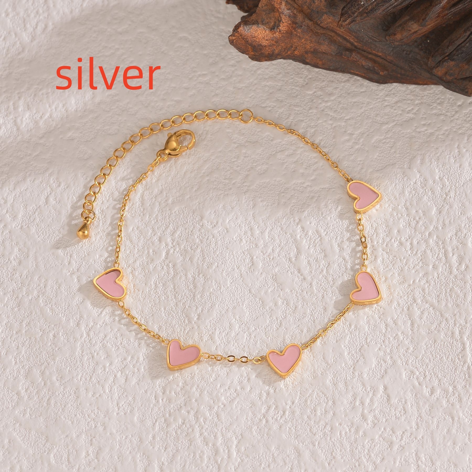 Ins Love Bracelet Stainless Steel Dripping Heart Bracelet Fashion Valentine's Day Jewelry Gift - Image 5