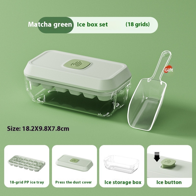 32 Grid Silicone Ice Cube Tray Mould With Lid Shovel Storage Box Remove With One Click Ice Maker DIY Whiskey Cocktail Tools Summer Kitchen Gadgets - Image 7