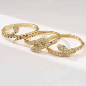 Custom-designed Snake-style Bracelet For Women Copper-plated