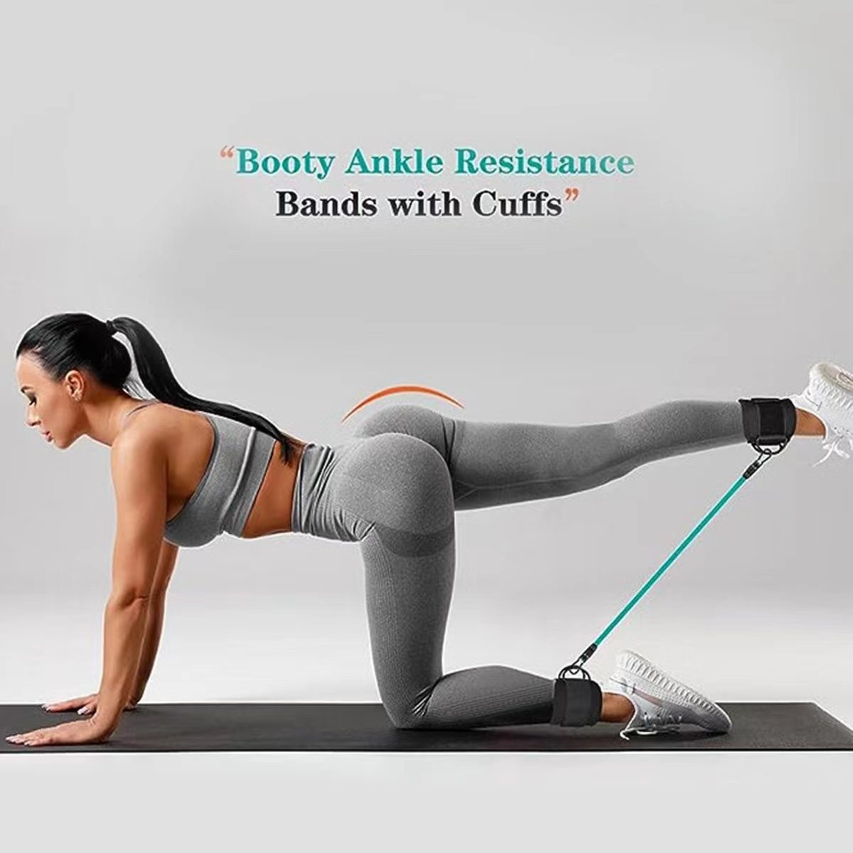 Ankle Strap Resistance Bands Hip Leg Strength Pull Rope Fitness Elastic Training Home Yoga Pilate Crossfit Workout Gym Equipment - Image 7