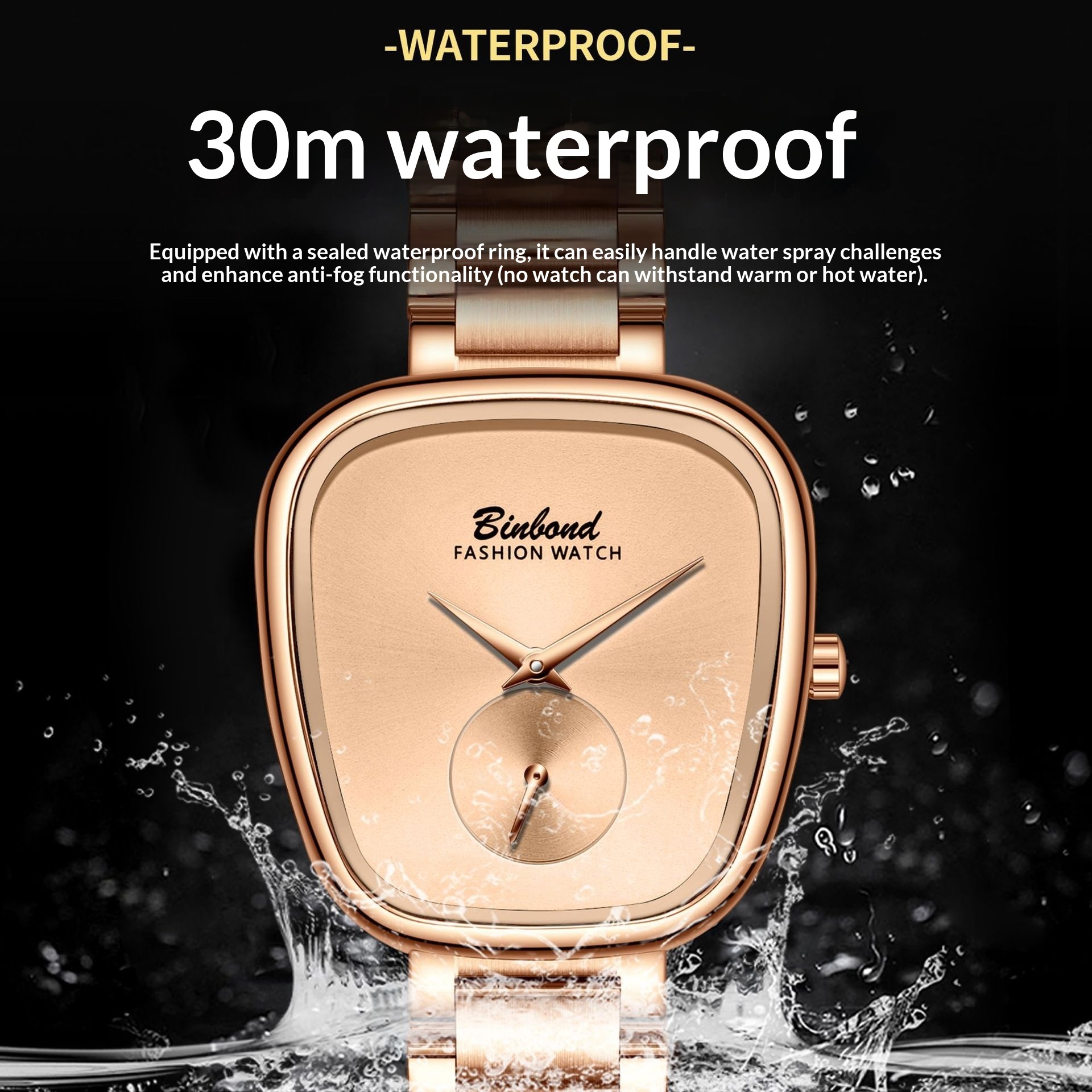 Women's Waterproof Stainless Steel Quartz Watch - Image 3