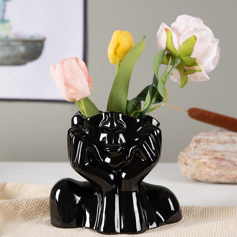 Home Decor Ceramic Vases Flower Vase Sculpture Crafts - Image 6