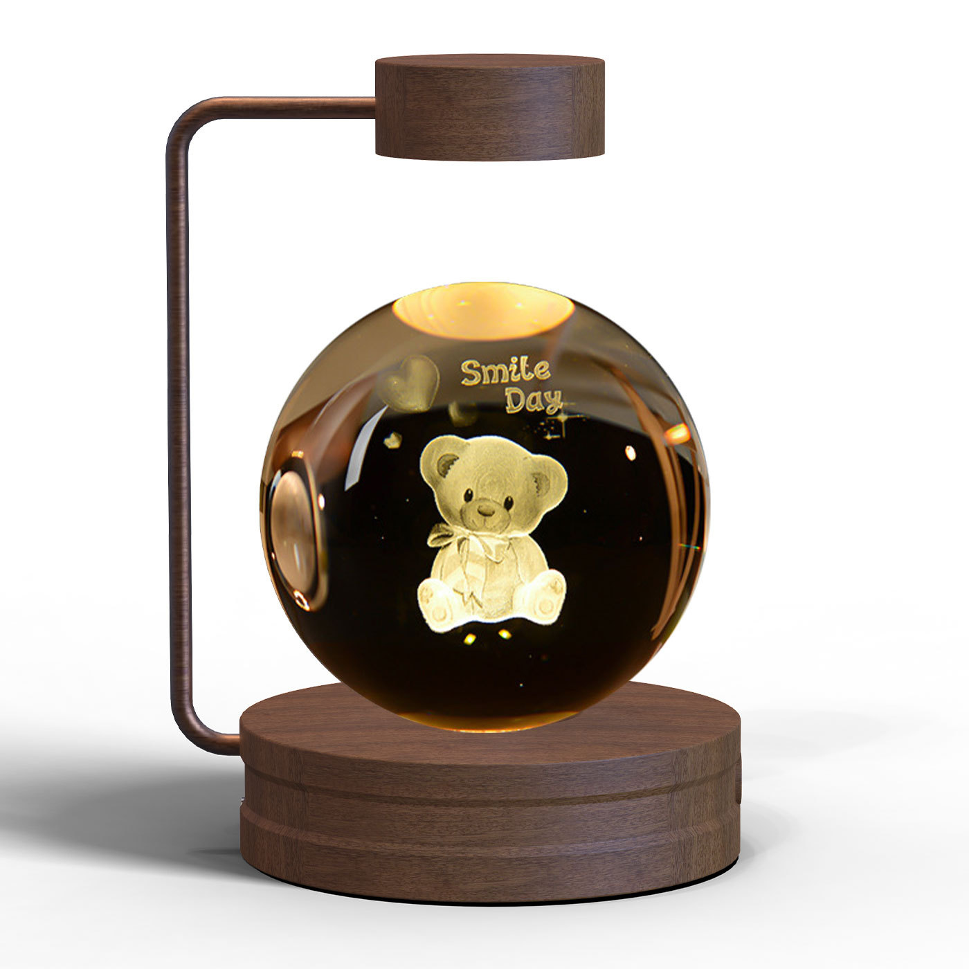 Crystal Ball Cosmic Dinosaur Indoor Night Light USB Power Warm Bedside Light Birthday Gift Night Lamp - Image 4