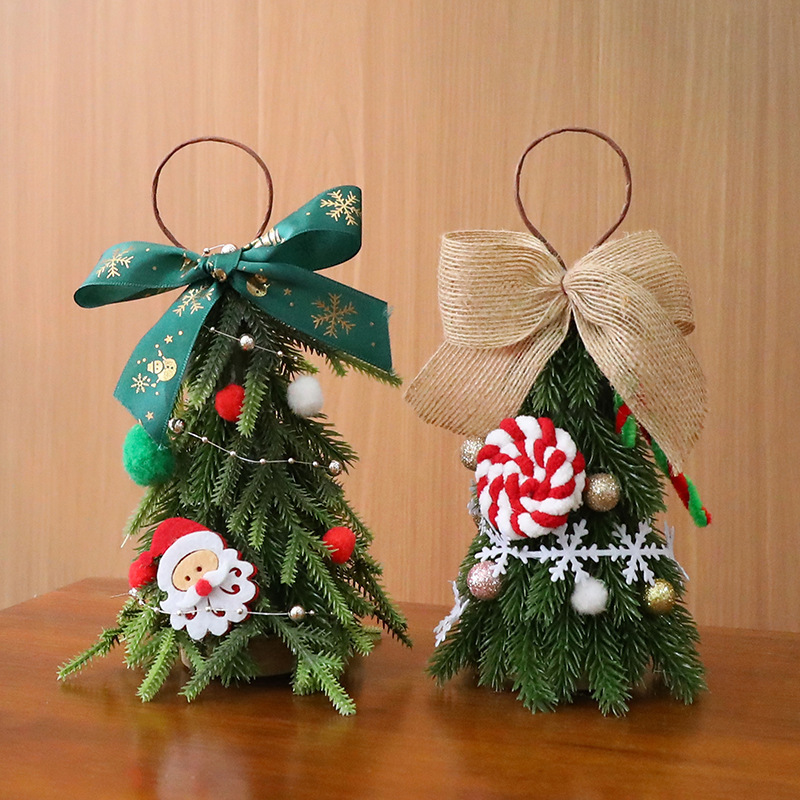 Mini Christmas Tree Ornaments Diy Christmas Decorations Home Bedroom Party Decorations Desktop Children New Year Christmas Gift - Image 2