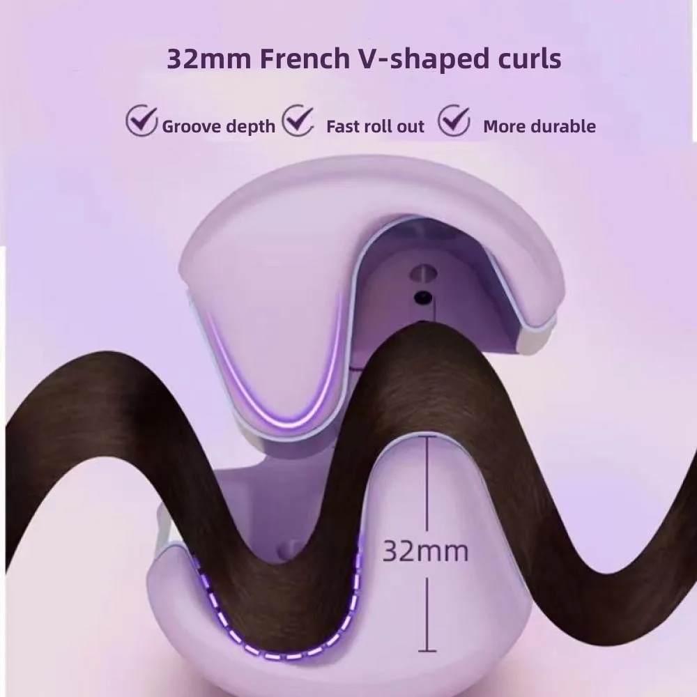 Hair Curling Iron 32mm Deep Wave Hair Curler 4 Temperature Adjustable Fast Heating Crimping Iron Styler Wand For All Hair Style - Image 6