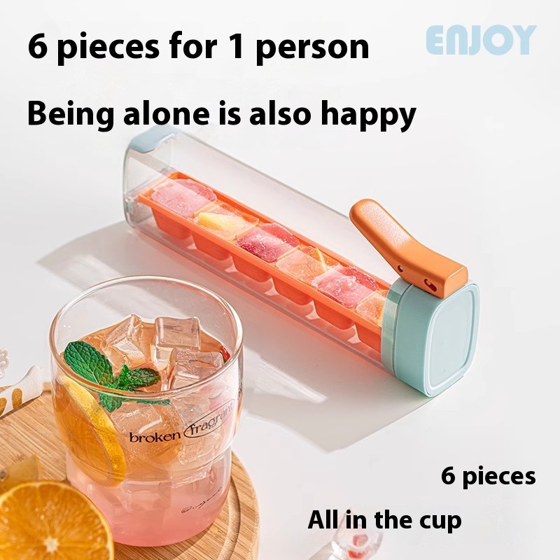 Ice Cube Mold Household Ice Maker Food Grade Press Ice Tray Ice Cube Maker Ice Tray Mold With Storage Box Kitchen Gadget - Image 6