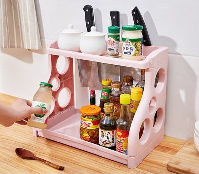 Kitchen Storage Shelving Kitchen Supplies Storage Artifact Multilayer - Image 4
