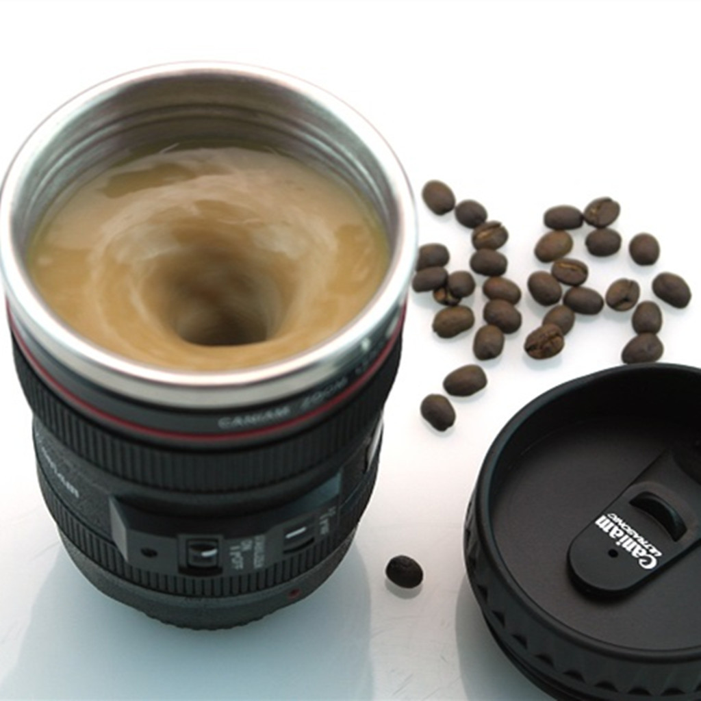 SLR Lens Blending Cup Automatic Coffee Milk Grain Blending Cup