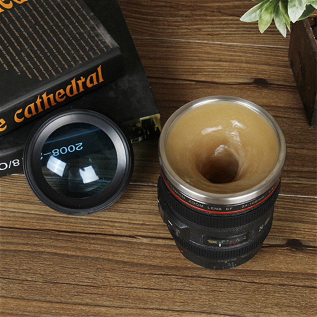SLR Lens Blending Cup Automatic Coffee Milk Grain Blending Cup - Image 2
