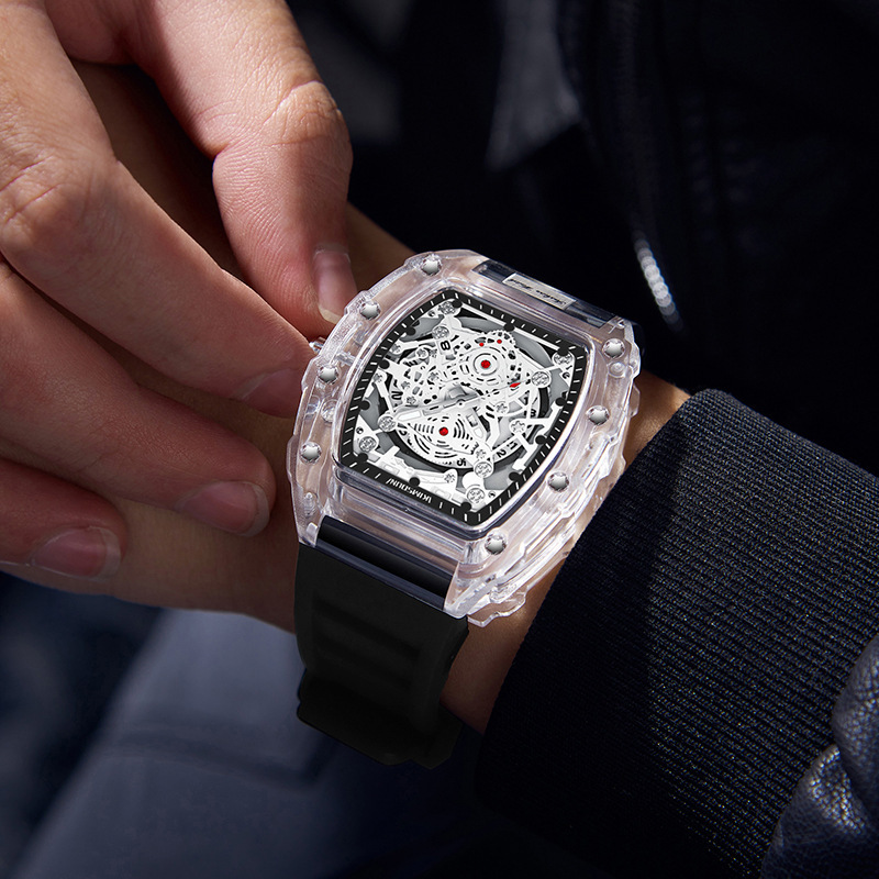 Wholesale Fashionable Transparent Mens Watches Waterproof Timepieces - Image 7