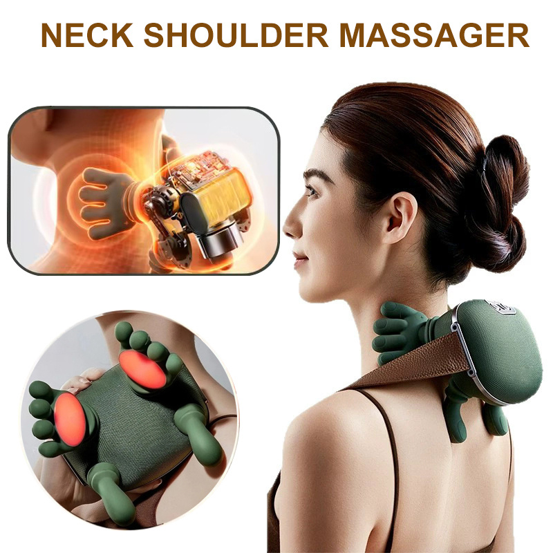 Electric Neck And Shoulder Muscle Massager Wireless Shoulder And Back Kneading Massage Shawl Neck Masajeador Relax Pain Relief - Image 3